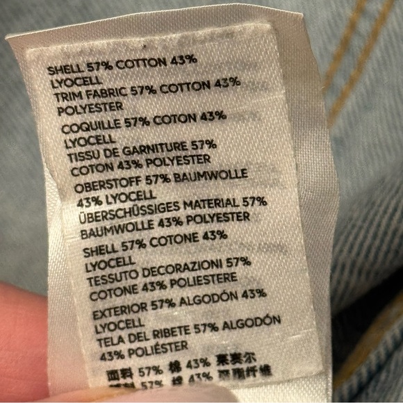 Free People 🤍 Brando Denim Jacket Malta Wash Blue Size S 🩵 - Picture 12 of 12